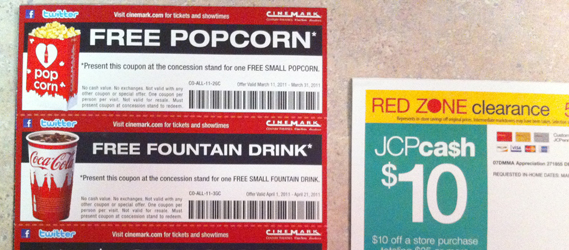 free coupons by mail. FREE Popcorn – No purchase