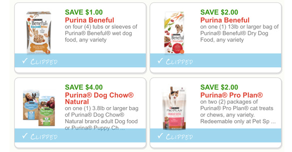Purina One Large Breed Puppy Food Coupons
