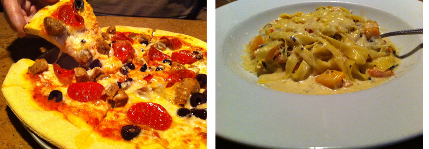 Citurs Grill Pizza & Butternut Pasta
