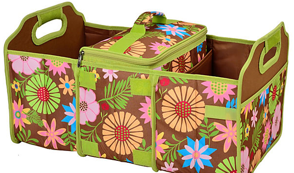 One Kings Lane   At the Beach House   Trunk Organizer   Cooler  Floral