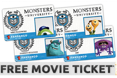  Movie Tickets on Fandango  Free Movie Ticket With Gift Card Purchase   Coupons 4 Utah