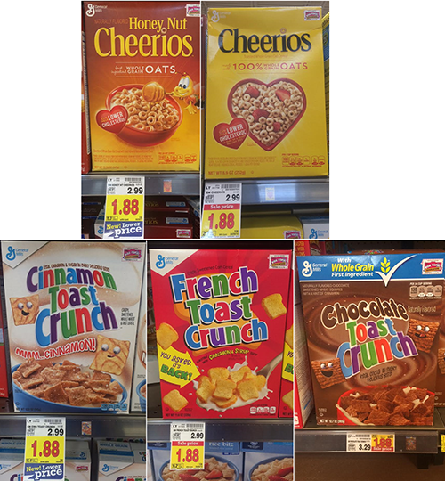 Best Cereal Deals General Mills Cereal ONLY 1.38 at Smith's