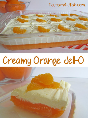 Creamy Orange Jell-O - Coupons4Utah