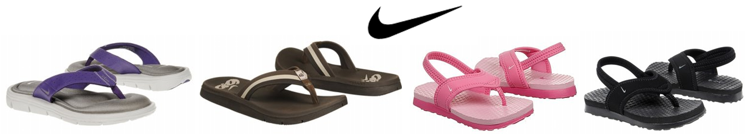collage nike flipflop