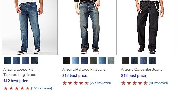 JC PENNEY: Men's Arizona Jeans $12 - Coupons 4 Utah