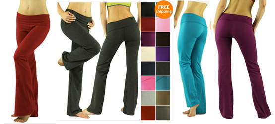 Foldover Soft Yoga Pants: $15.95 Shipped - Coupons 4 Utah