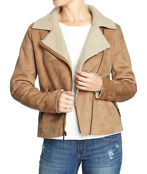 Women s Faux Shearling Moto Jackets   Old Navy