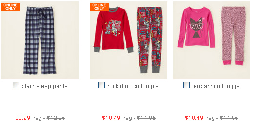 childrens place pjs
