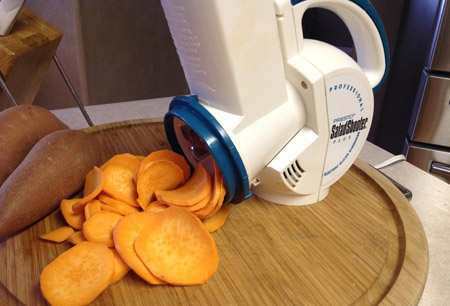 Salad Shooter Sweet Potato Chips