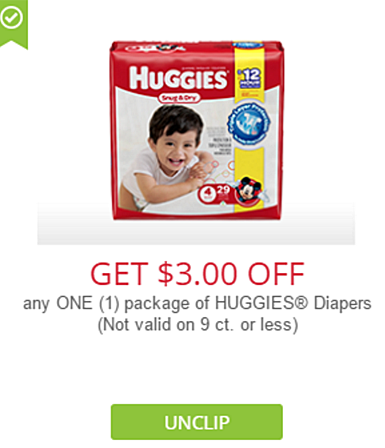 Huggies $3
