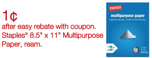 staples paper deal