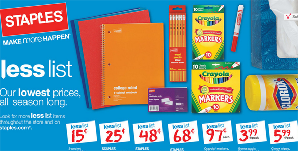 Staples Back to School Deals