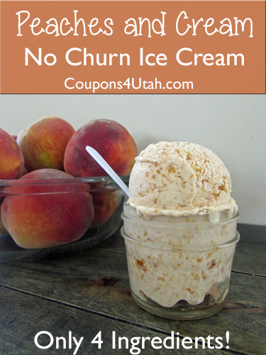Peaches and Cream Ice Cream - Coupons4Utah