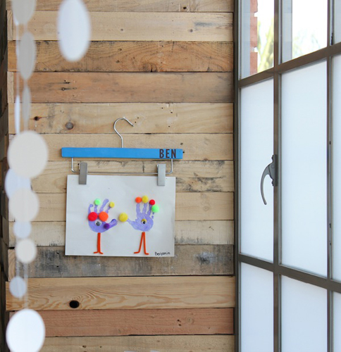 7 Frugal Ways to Hang Children's Artwork