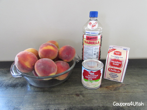Peaches and Cream Ice Cream - Coupons4Utah
