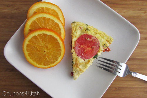 Tomato and Spinach Frittata - Coupons4Utah