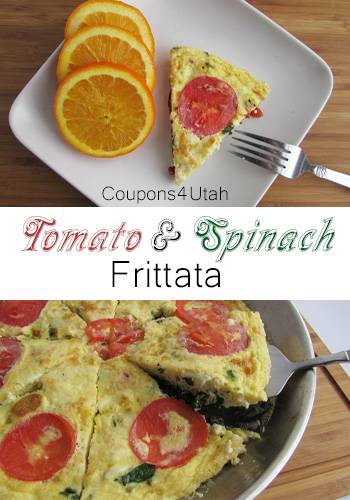 Tomato and Spinach Frittata - Coupons4Utah