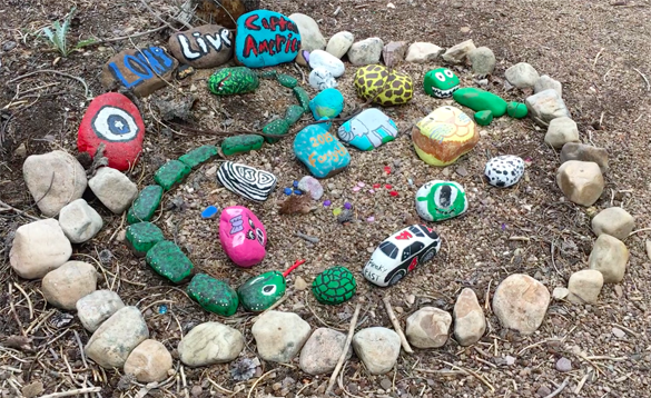 Fairy Village Painted Rocks