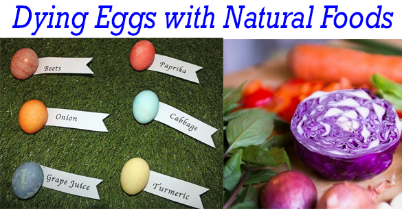 Dying Eggs with Natual Foods