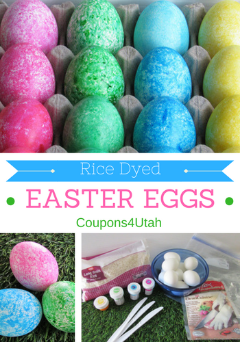 Easter Eggs Dyed with Rice - Coupons4Utah