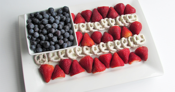 Patriotic Flag Fruit Tray
